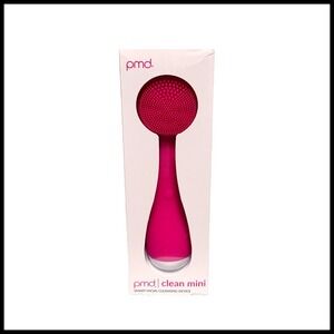 PMD Clean Mini Smart Facial Cleansing Device Berry Pink SonicGlow Technology